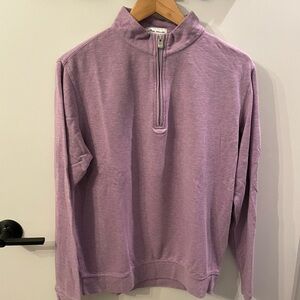 Peter Millar Purple Zip Up Sweater